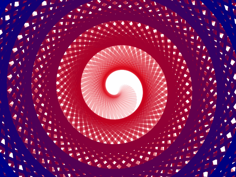 Endless Spiral animation javascript loop
