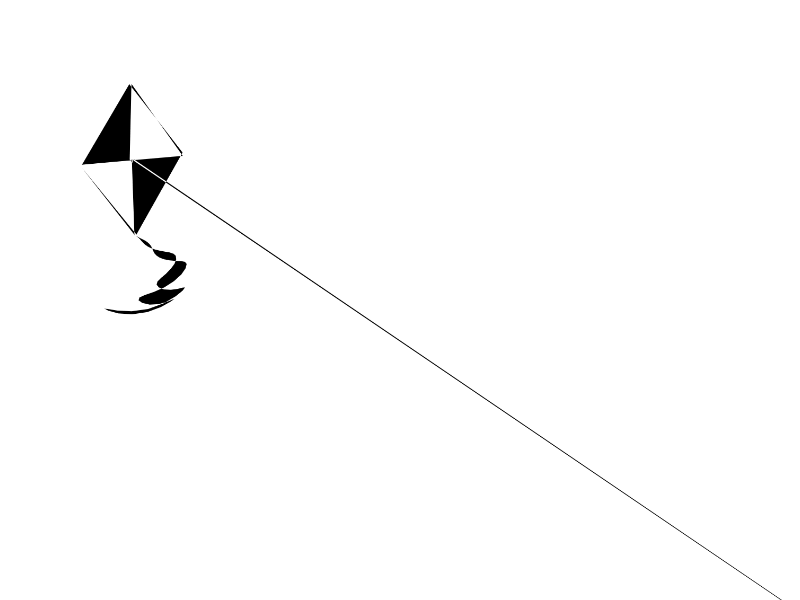 Go fly a kite. animation javascript loop tinycode