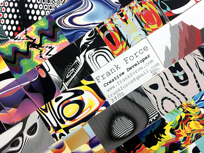 New business cards: a set of 50 limited edition prints! abstract business card businesscard generative