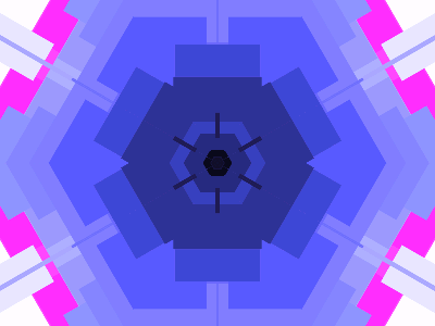 Kaleidoscope #3 - 194 Characters of JavaScript abstract animation generative javascript loop