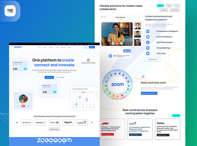 Zoom Landing Page Redesign landing page ui ui ux website design