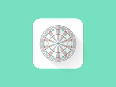 Dartboard clean dartboard darts flat game icon illustration minimal simple vector webpt