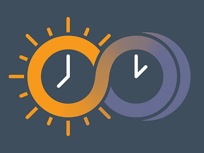 24 Hours blog clock hour illustration infinity minute moon sun symbol time vector webpt
