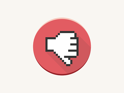 Technical Diligence - Thumbs Down - Dislike blog dislike flat icon illustration pixel pixelated thumbs down vector webpt