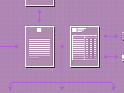 Creating the Perfect PT Billing Workflow blog chart documents flat icons illustration information information architecture line vector webpt workflow