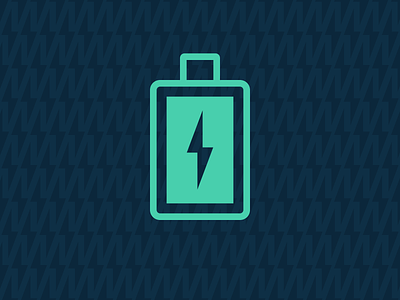 Battery battery blog charge flat icon illustration lightning line power vector webpt