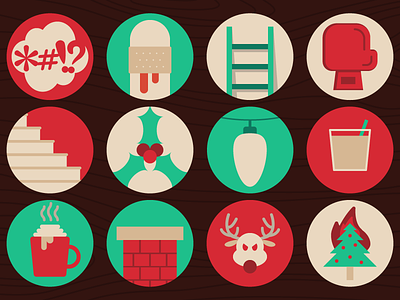The 12 Codes of Christmas 12 days of christmas blog christmas december holiday icd10 icon illustration injury reindeer vector webpt