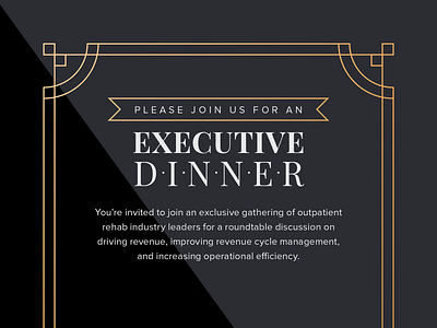 Executive Dinner Invite