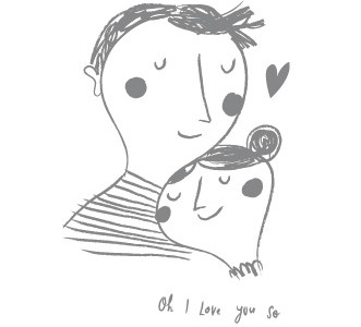 xoxo couple heart illustration love