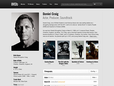 IMDb 2.0 imdb redesign web design