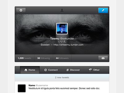 Twitter redesign remake twitter web design website