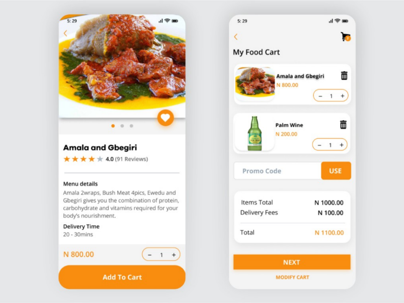 Local Food Delivery App by Fatodu Wande on Dribbble