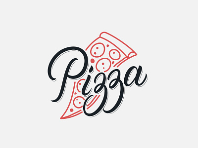 Pizza logo brand brand design branding calligraphy design food italian lettering logo pizza pizzeria