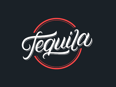 Tequila logo brand brand design branding calligraphy design drinks hand written lettering logo logotype retro tequila vintage
