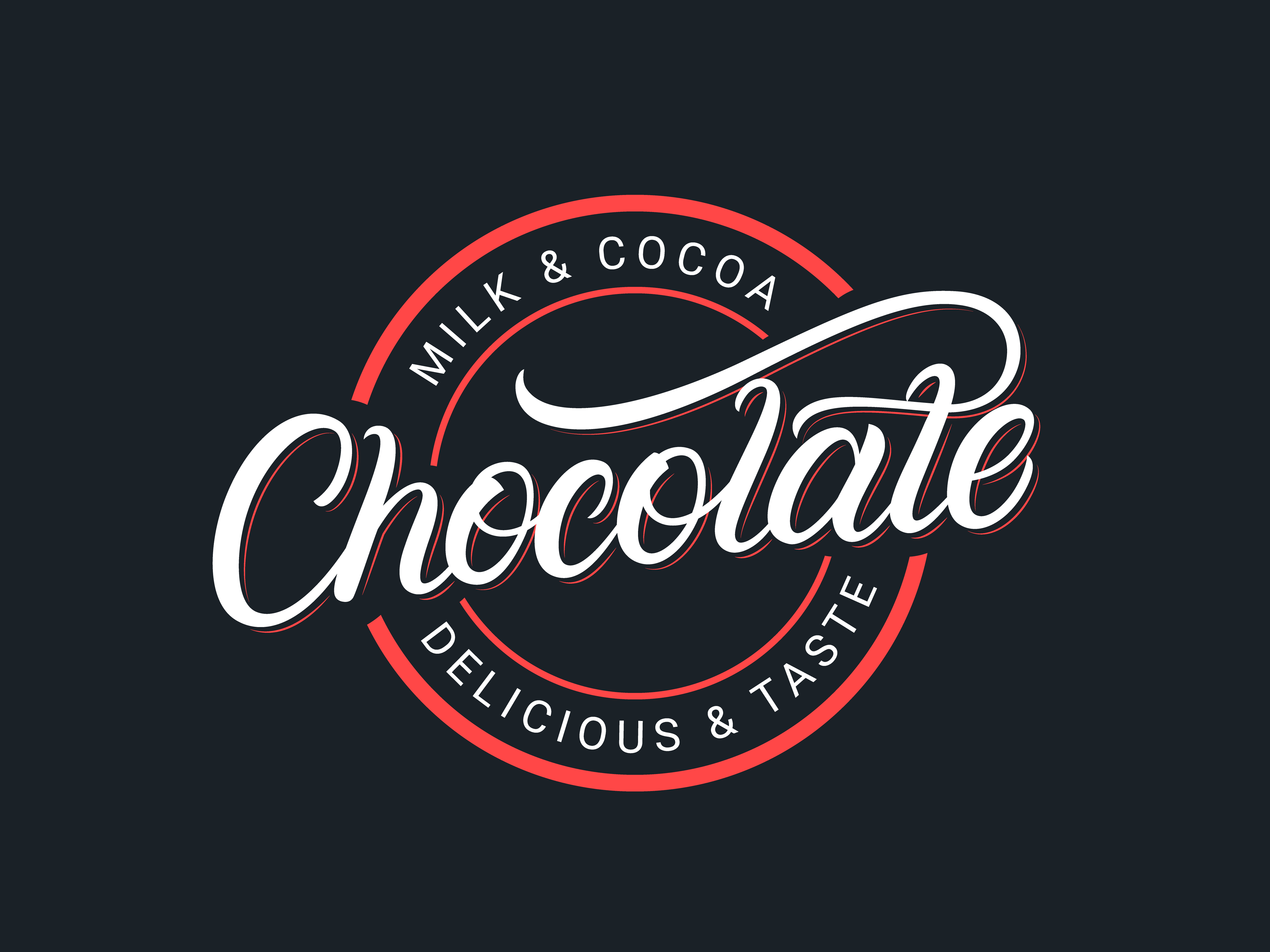 Chocolate Lettering Logo by Letters-Shmetters on Dribbble