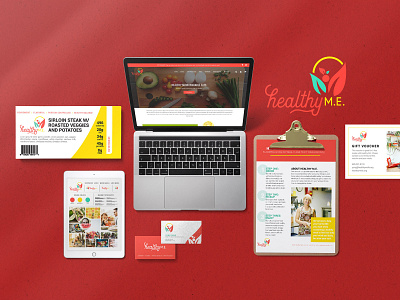 Healthy M.e. brand brand development branding design flyers food labels graphic design graphicdesign logo logo design logodesign packaging print web web design