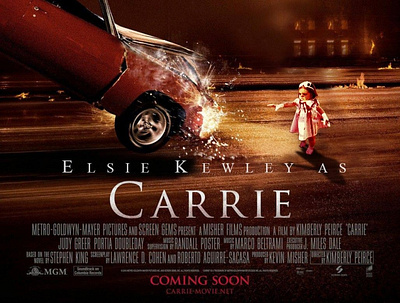Elsie's Carrie carrie deign design graphic design halloween halloween design horror movie poster scary