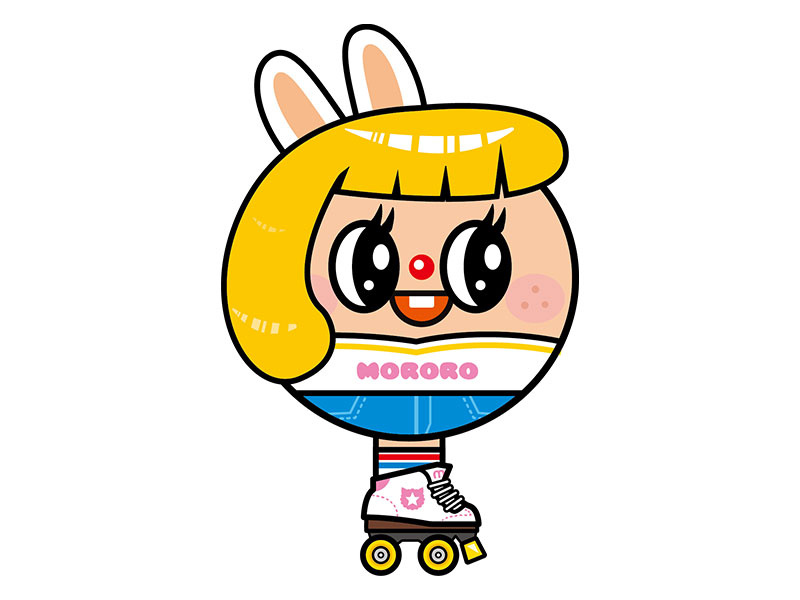 MOMO X ROLLER GIRL 롤러스케이트 캐릭터 토끼 모모 monsta kat design 김득 torotoro artwork character goong di pang pang friends illustration roller skate 롤라 롤러 roller momo 몬스타캣 토로토로 궁디팡팡 프렌즈