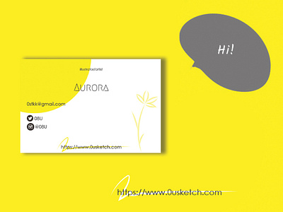 Fictional business card. (Back side)