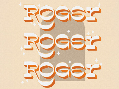Roger adobe illustrator adobe photoshop design icon letter monogram retro retro design typogaphy vector art vector illustration vibes