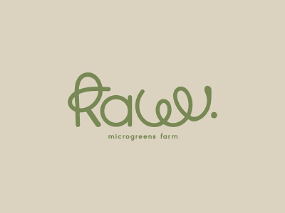 Microgreens Logo RawV. adobe illustrator art branding design graphic design illustraion logo motion graphics ui