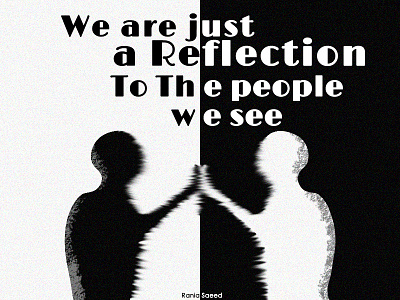 Reflection adobe photoshop art black and white design designs illustraion people reflection vector art vector illustration
