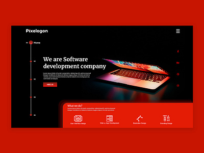 Digital agency website design | Day 01