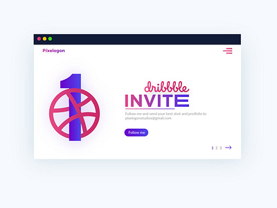 1 Dribbble Invite Giveaway draft dribbble dribbble invitation dribbble invited ui uiux user experience user interface user interface design webdesign