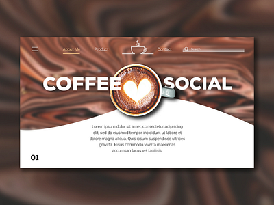 Website of Coffee Social coffeeshop webdesign website