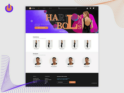 Landing Page (Home page) OnShop e commerce fashion landing page uiux website