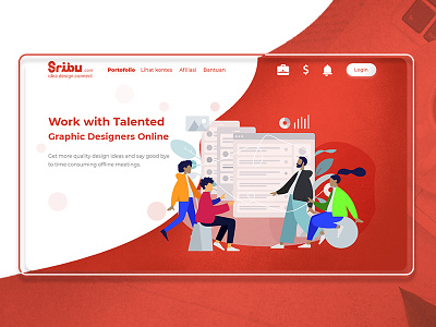 Landing Page Sribu (dot) com