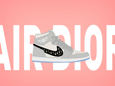 Air Dior airjordan illustration sneakers