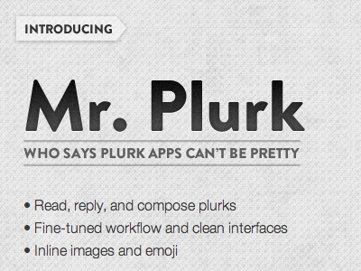 Website of Mr. Plurk