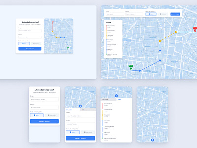 Transportation route map desktop map route transportation ui