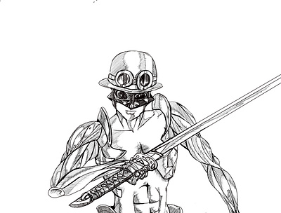 cyborat - Steam Punk character design comic art concept art conceptual illustration design illustration