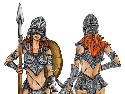 Valkure - character - concept art character design comic art concept art design illustration art viking