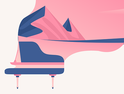 Piano illustration vector