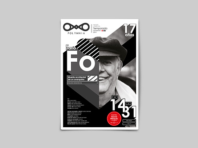 Dario Fo ai branding collage art design design art logo malacostra poster design typography wip