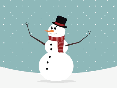 Snowman after effects animation carrot coal december hat loop scarf simple snow snowing snowman