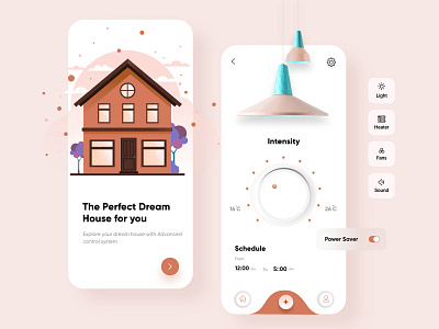 Smart Home UI/UX app branding icon logo typography ui ux