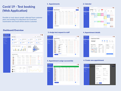 Covid 19 - Test Booking (Web App) branding illustration typography ui ux visual design webdesign