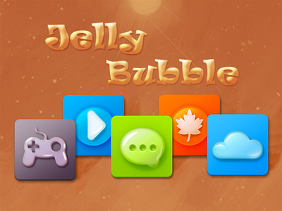 Jellybubble Icon bubble game icon interface jelly message player theme ui weather