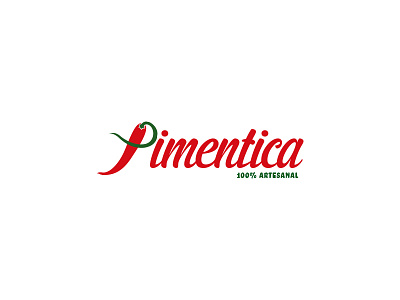 Pimentica handmade logo logodesign pimentica wordmark