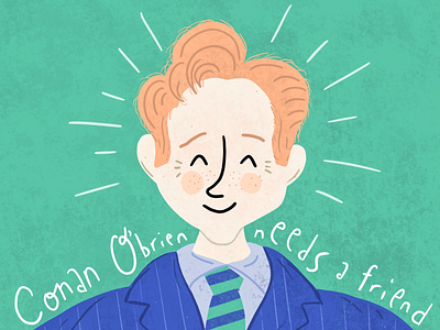 Conan celebrity character comedian conan humor illustration people person podcast portrait