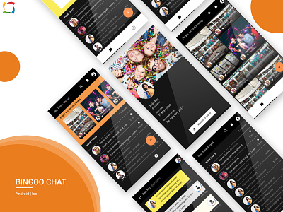 Bingo Chat android app bingochat design ios app sketchapp socialmedia uidesign uxdesign