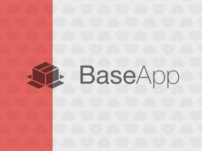 BaseApp Logo logo branding simple box