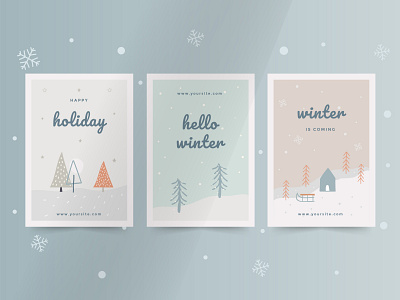 Season Greeting Winter Theme graphic design greeting illustrated