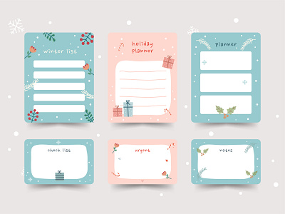 Daily List and Planner Cute Illustration