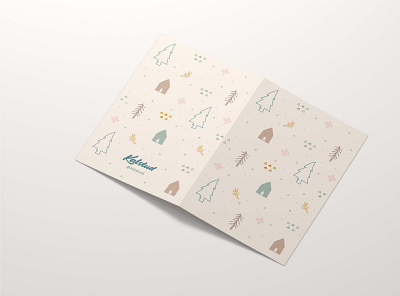 Postcard Design chrismast cute design doodle greeting cards holiday illustration postcard printable visual design