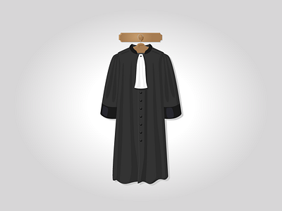 French lawyer robe illustration illustrator lawyer robe